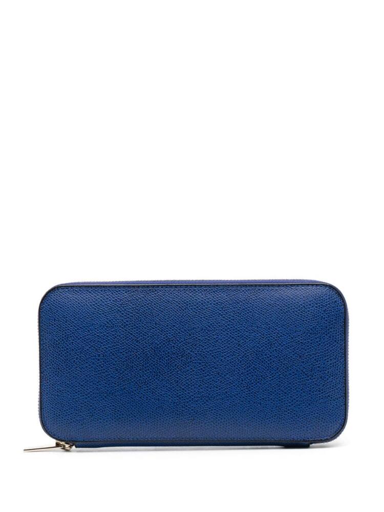 Valextra zipped continental wallet - Blue Cover