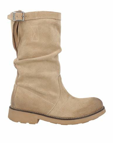 Bikkembergs Woman Ankle boots Beige Leather Cover