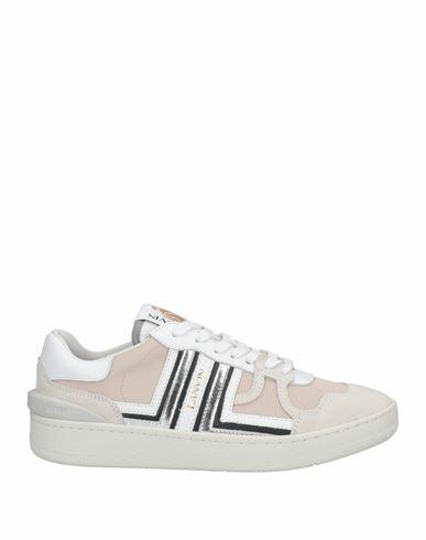 Lanvin Woman Sneakers Beige Soft Leather, Textile fibers Cover