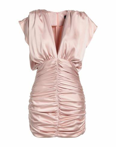 Actualee Woman Mini dress Light pink Polyester Cover