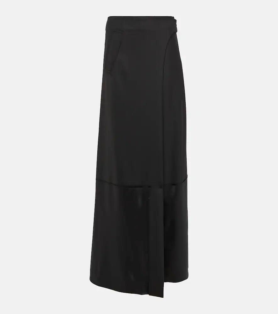 Victoria Beckham High-rise wool-blend maxi skirt Cover