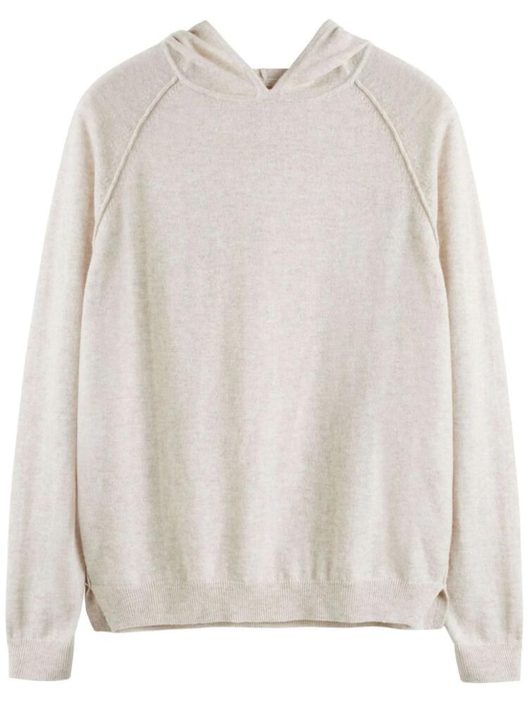 Chinti & Parker raglan-sleeve knitted hoodie - Neutrals Cover