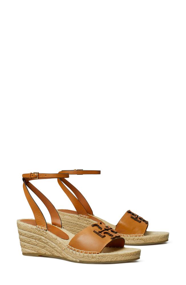 Tory Burch Ines Ankle Strap Espadrille Platform Wedge Sandal in Tan Cover