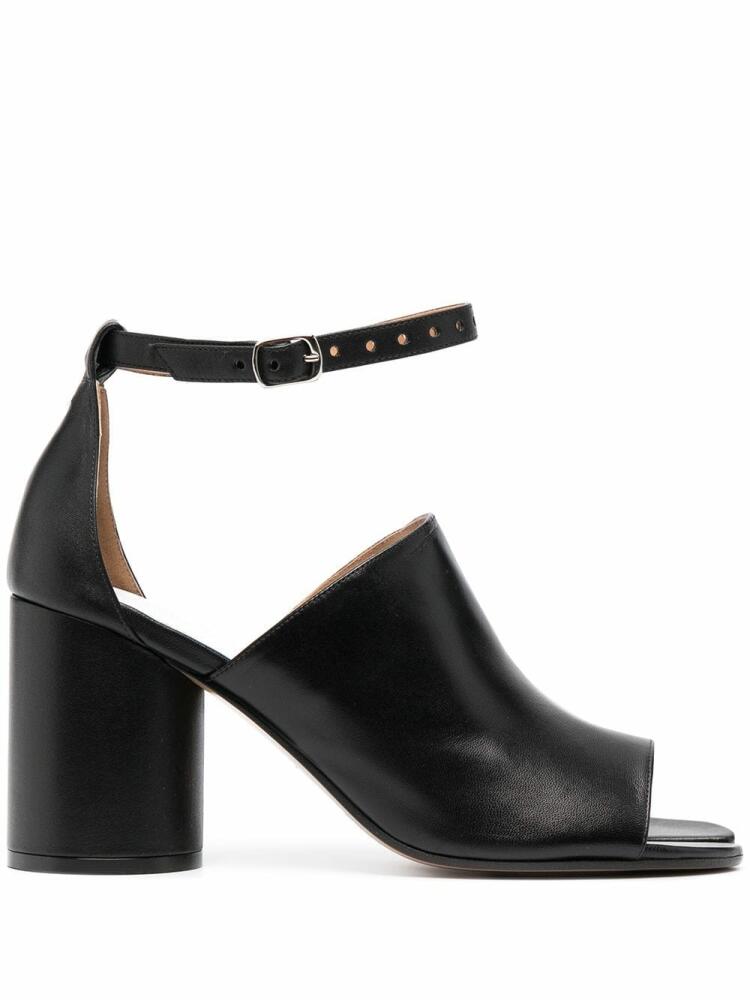 Maison Margiela Tabi 80mm leather sandals - Black Cover