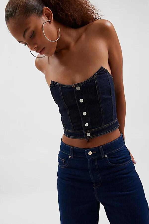 Abrand Jeans Zendaya Denim Top in Dark Blue Cover