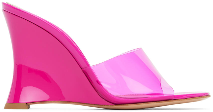 Gianvito Rossi Pink Futura Mules Cover