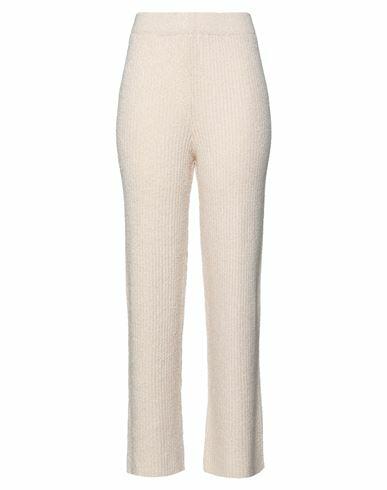 Na-kd Woman Pants Ivory Acrylic, Polyester Cover