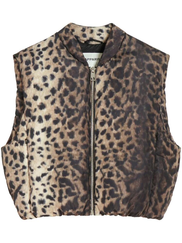 Apparis Phoenix animal-print gilet - Brown Cover