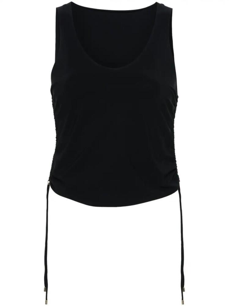 Patrizia Pepe drawstring-fastening tank top - Black Cover