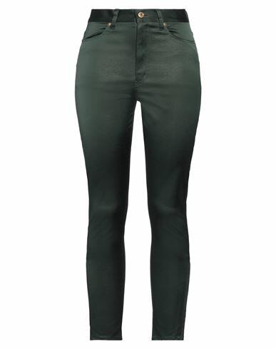 Undercover Woman Pants Dark green Rayon, Cotton, Polyurethane, Polyester, Nylon Cover