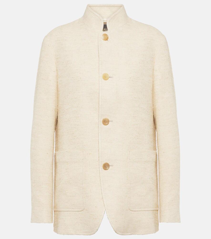 Loro Piana Spagna wool, linen and silk blazer Cover