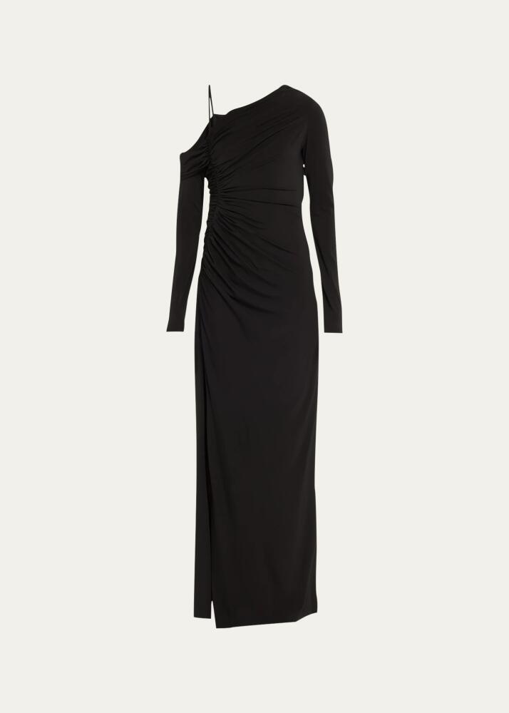 Jason Wu Collection Cold-Shoulder Ruched Jersey Dress Cover