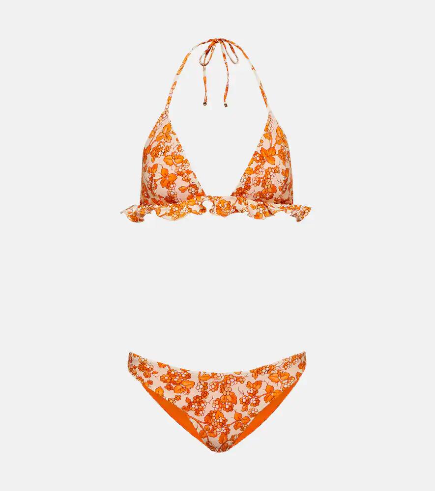 Etro Printed ruched bikini Cover