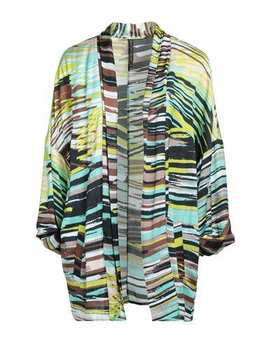 Manila Grace Woman Cardigan Acid green Viscose Cover