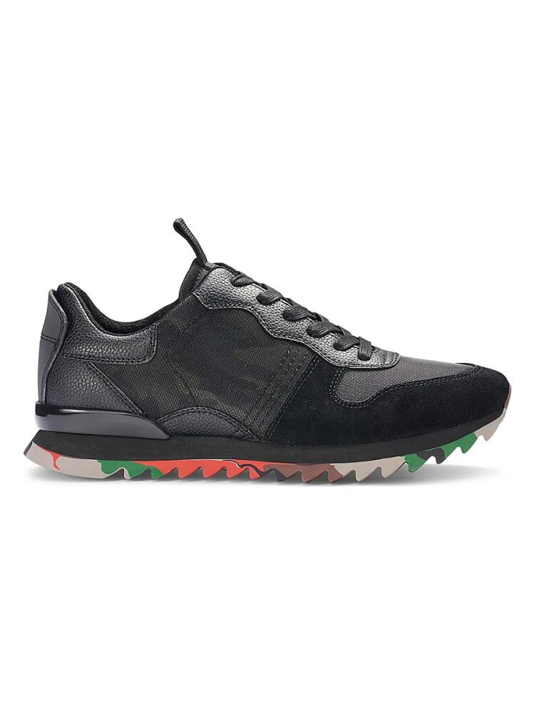 Karl Lagerfeld Paris Men's Camo Mesh Sneakers - Black Cover