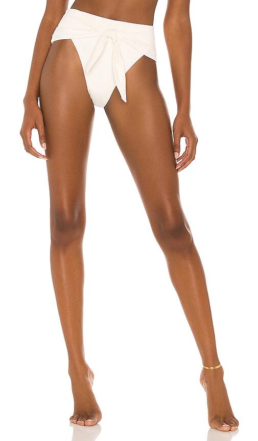 WeWoreWhat Riviera Bikini Bottom in Cream Cover