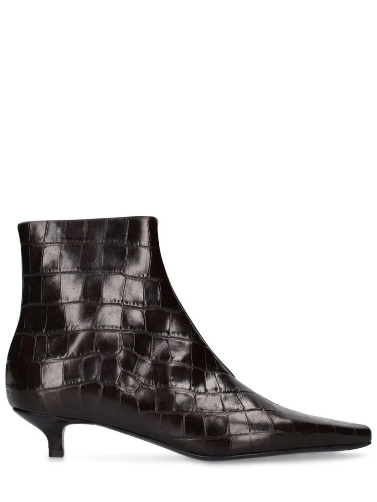 TOTEME 35mm The Slim Leather Ankle Boots Cover