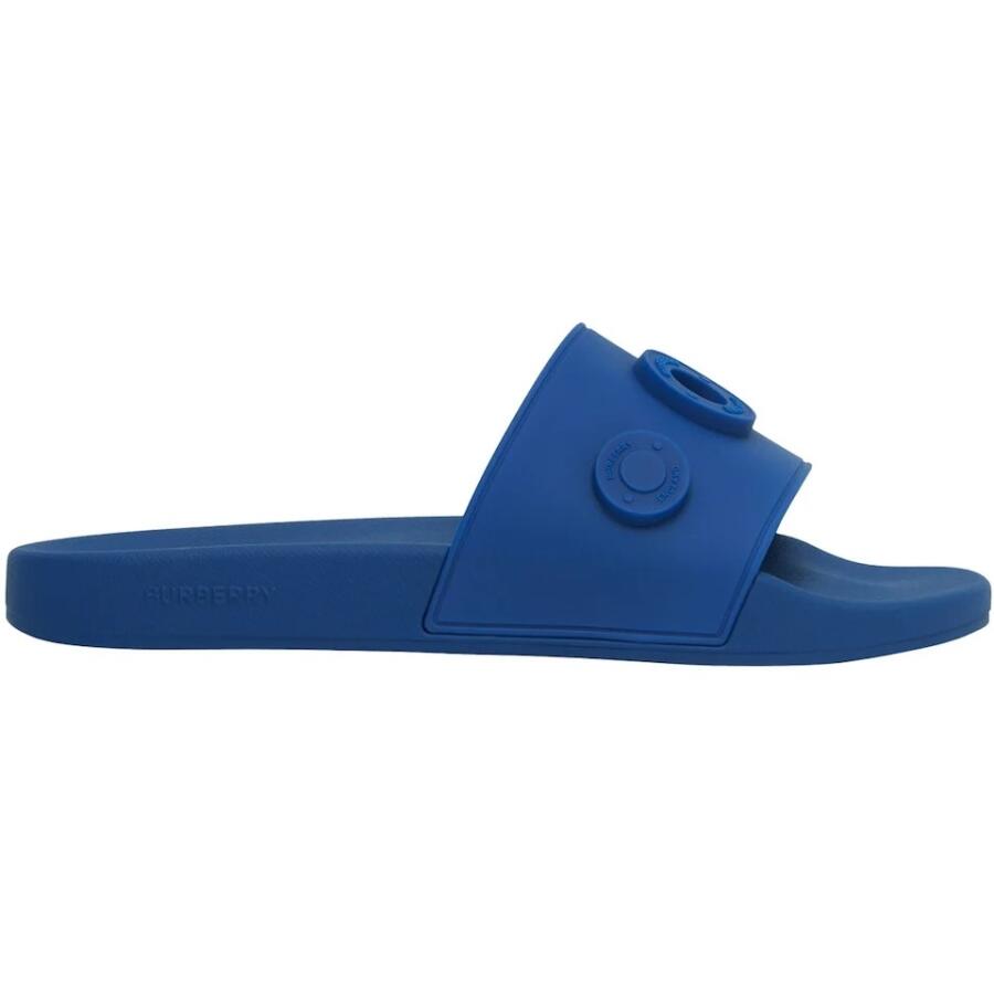 Burberry Mens Deep Royal Blue Furley Slides Cover