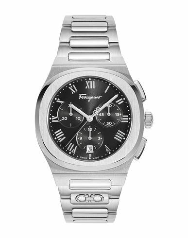 Ferragamo Ferragamo Elliptical Chronograph Watch Man Wrist watch Silver Stainless Steel Cover