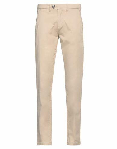 Yes Zee By Essenza Man Pants Beige Cotton, Elastane Cover