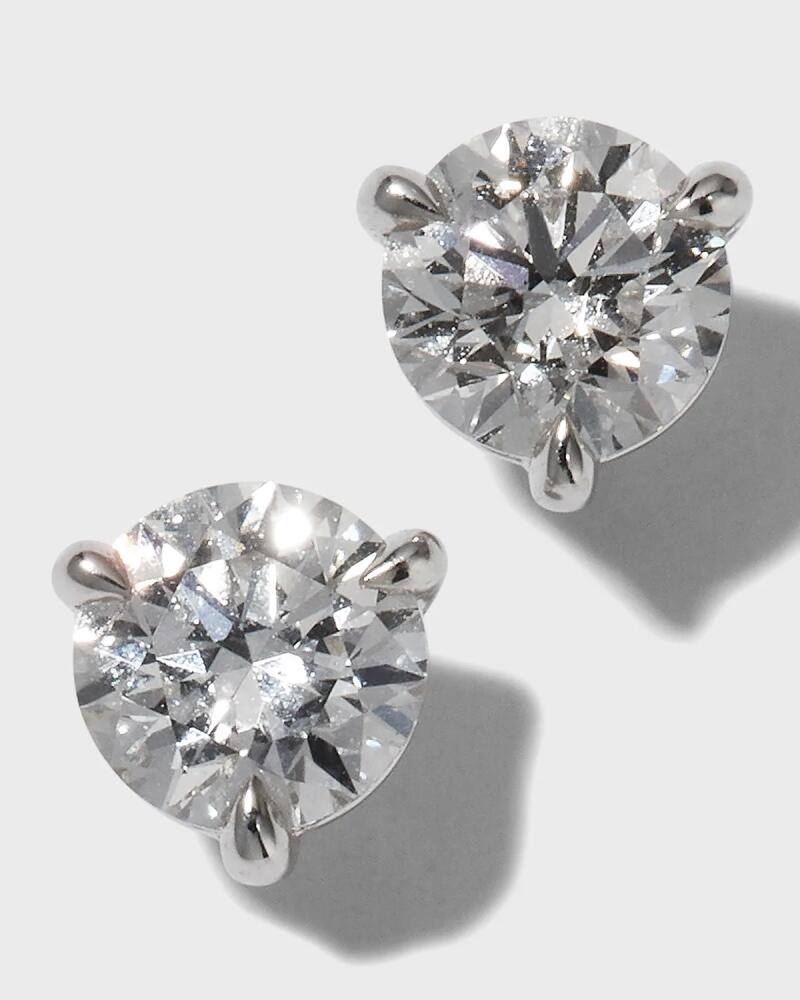 Memoire Platinum Diamond Stud Earrings, 1 tcw Cover