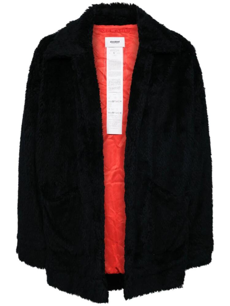 Doublet hand-painted faux-fur jacket - Black Cover