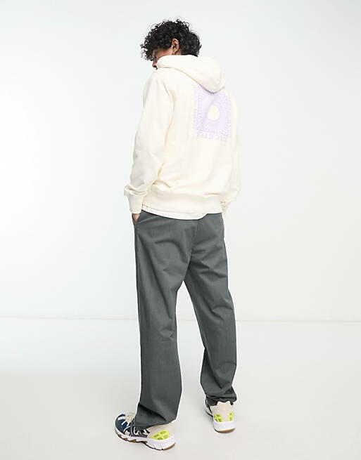 Dickies oatfield back print hoodie in off white Cover