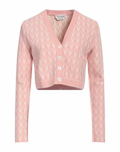 Alexander Mcqueen Woman Cardigan Pink Viscose, Polyester, Polyimide, Elastane Cover