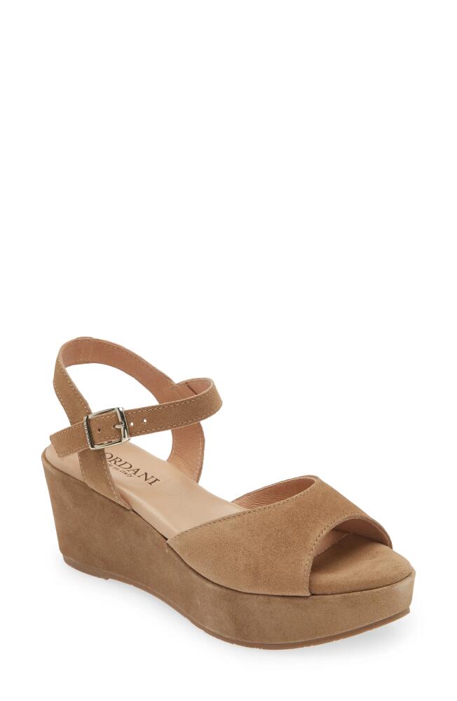 Cordani Ryder Ankle Strap Platform Wedge Sandal in Crosta Fango Cover