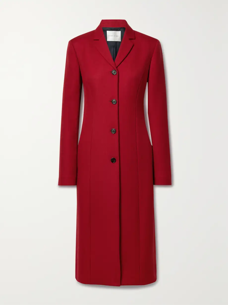 Veronica de Piante - Lucia Wool-twill Coat - Red Cover