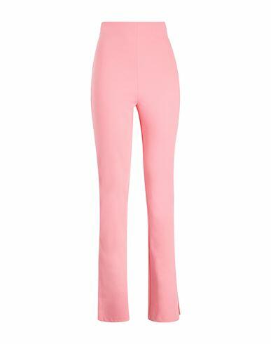 8 By Yoox Stretch High-waist Split Hem Trousers Woman Pants Pink Cotton, Polyamide, Elastane Cover