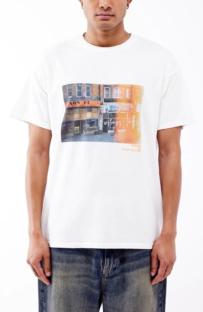 BDG Urban Outfitters Museum of Youth Culture Graphic T-Shirt in White Cover