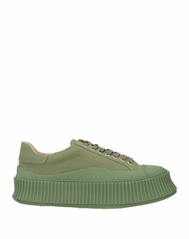 Jil Sander Woman Sneakers Military green Textile fibers Cover