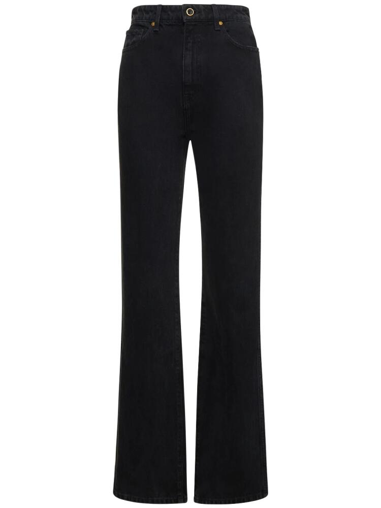 KHAITE Danielle High Rise Straight Jeans Cover