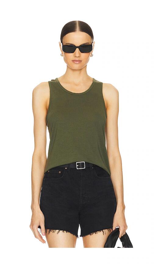 Michael Lauren Wylder Fitted Tank in Army Cover