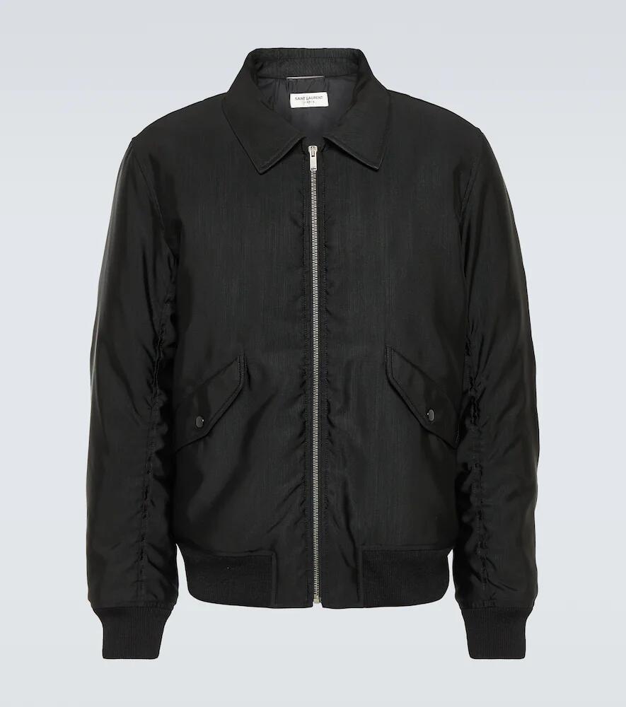 Saint Laurent Faille bomber jacket Cover