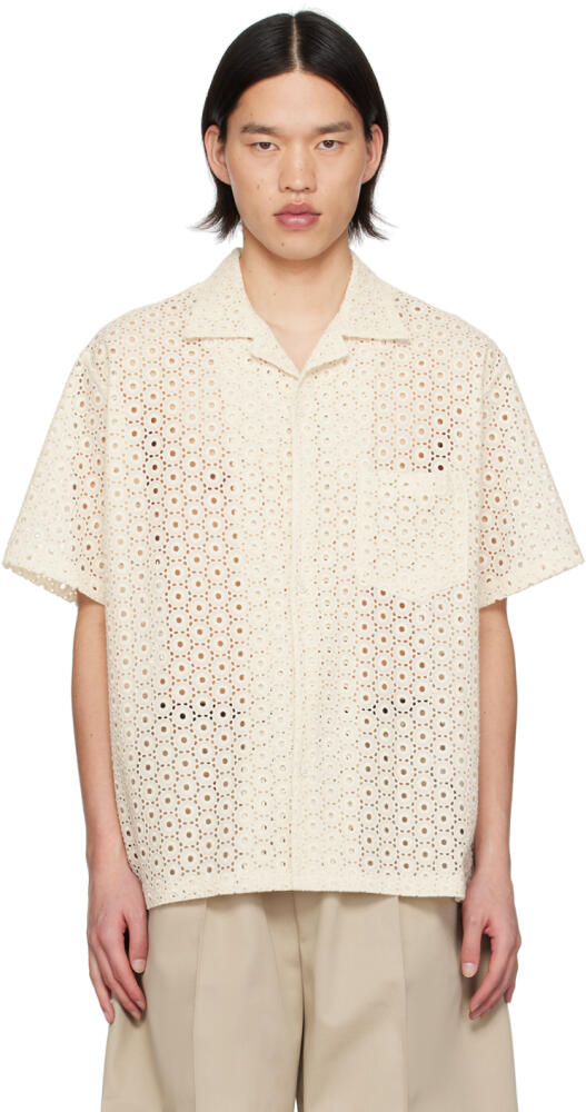 The Frankie Shop Beige Landon Shirt Cover