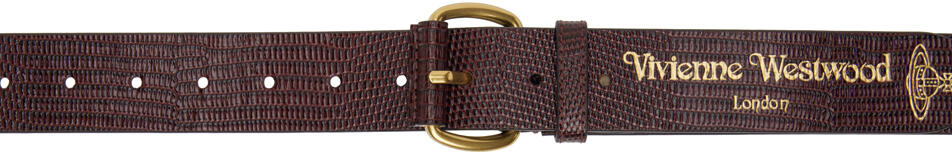 Vivienne Westwood Burgundy Roller Buckle Belt Cover