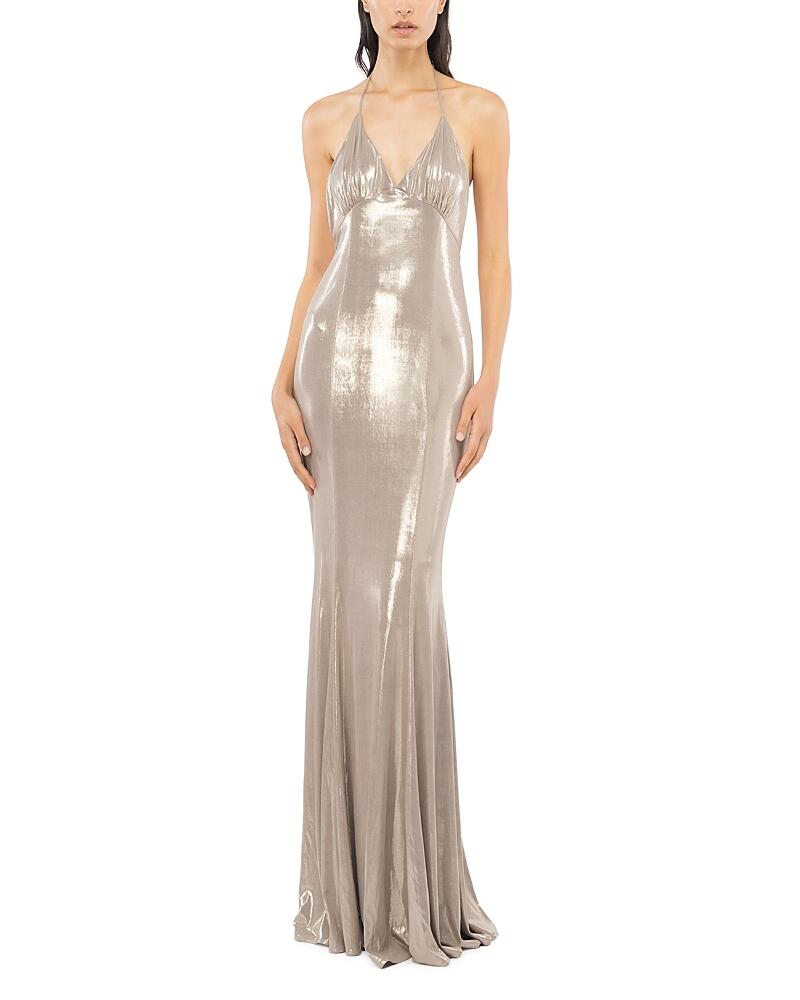 Pinko Belcore Abito Jersey Open Back Gown Cover