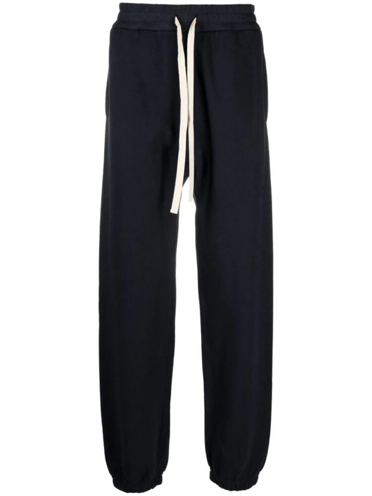 Jil Sander drawstring cotton track pants - Blue Cover