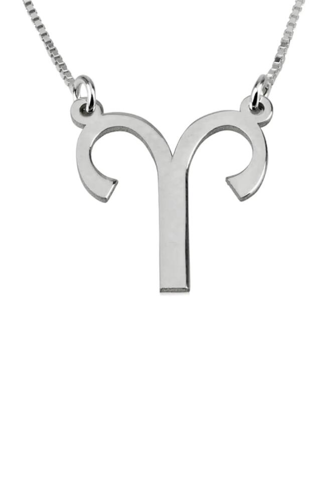 MELANIE MARIE Zodiac Pendant Necklace in Sterling Silver - Aries Cover