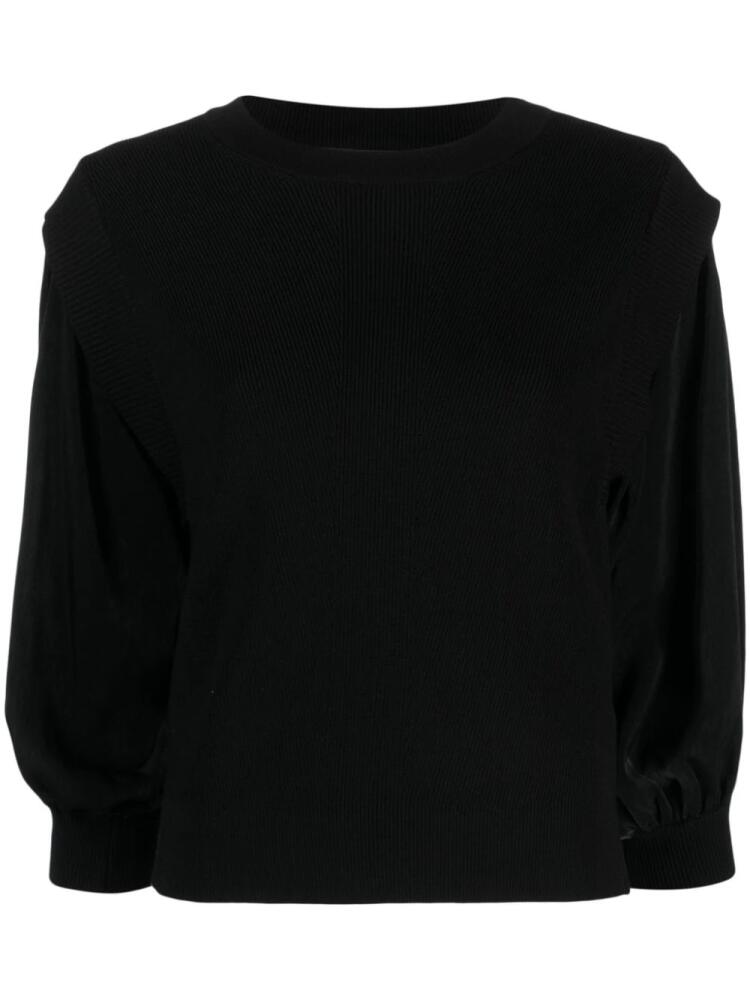 DKNY long-sleeve fine-ribbed jumper - Black Cover