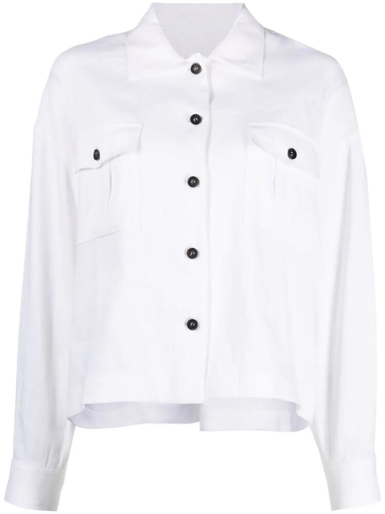 Lorena Antoniazzi two-pocket button-up shirt - White Cover