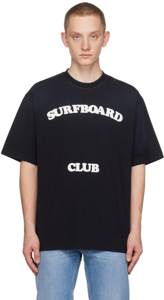 Stockholm (Surfboard) Club Black Printed T-Shirt Cover