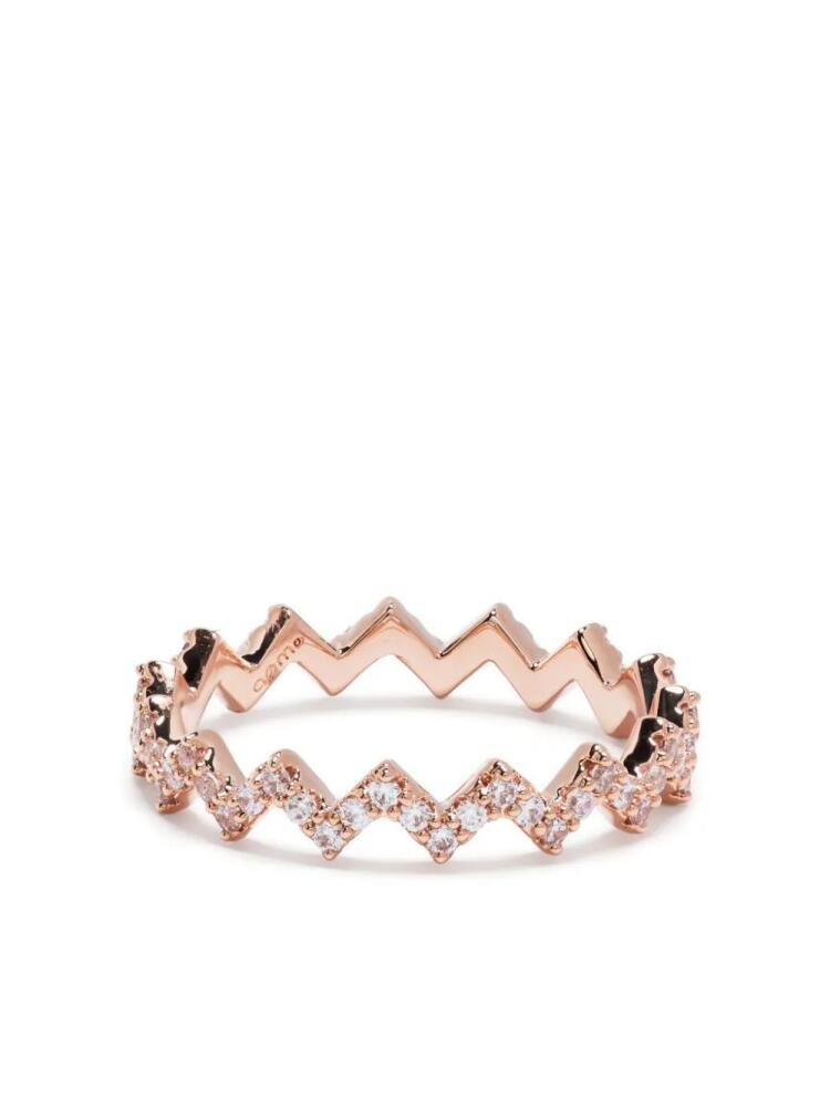 APM Monaco Up And Down embellished ring - Pink Cover