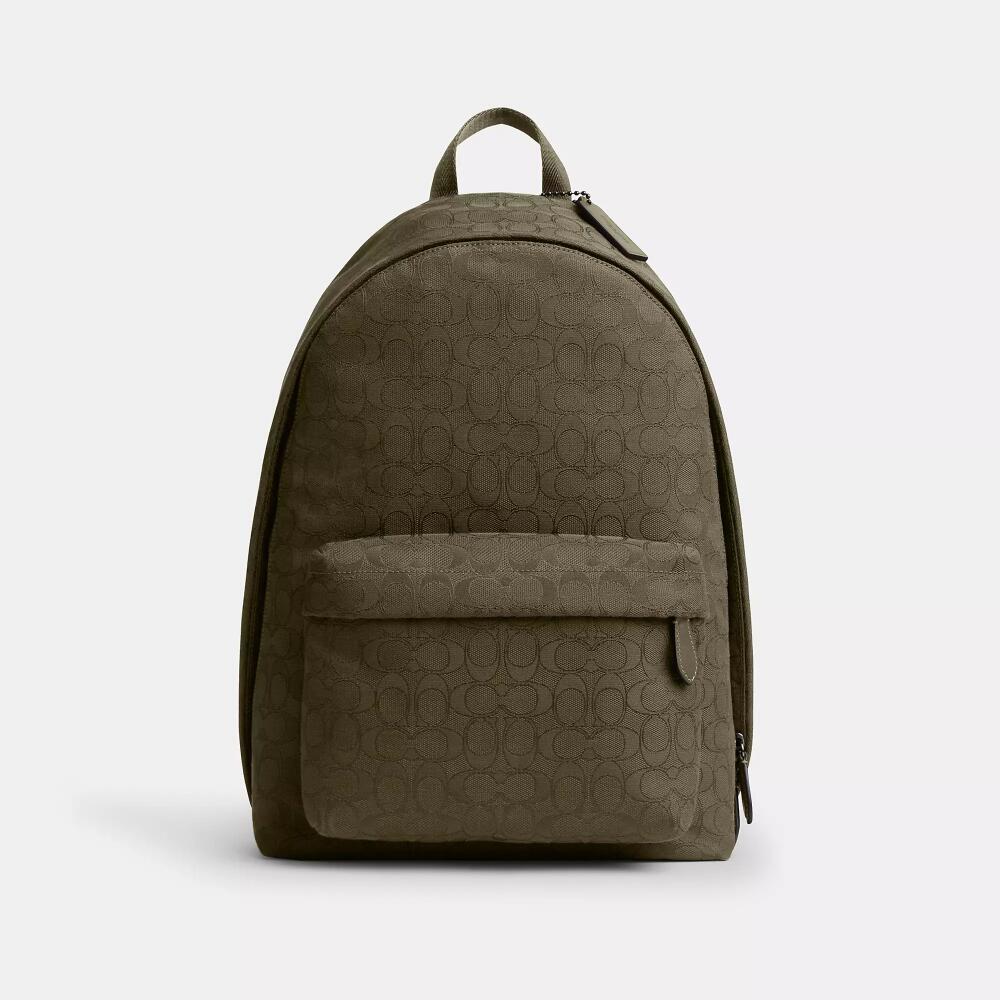 Coach Hall Backpack In Signature Jacquard Cover