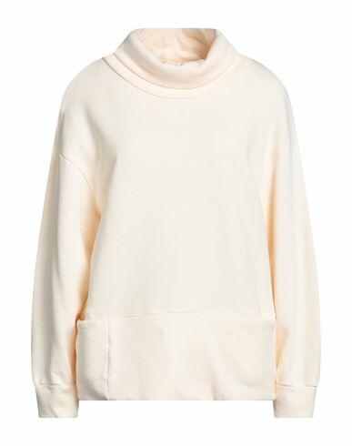 Alessia Santi Woman Sweatshirt Cream Cotton Cover