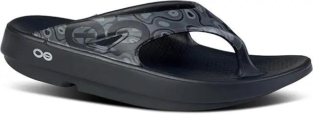 OOFOS OOriginal Sport Thong (Black Water Camo) Walking Shoes Cover