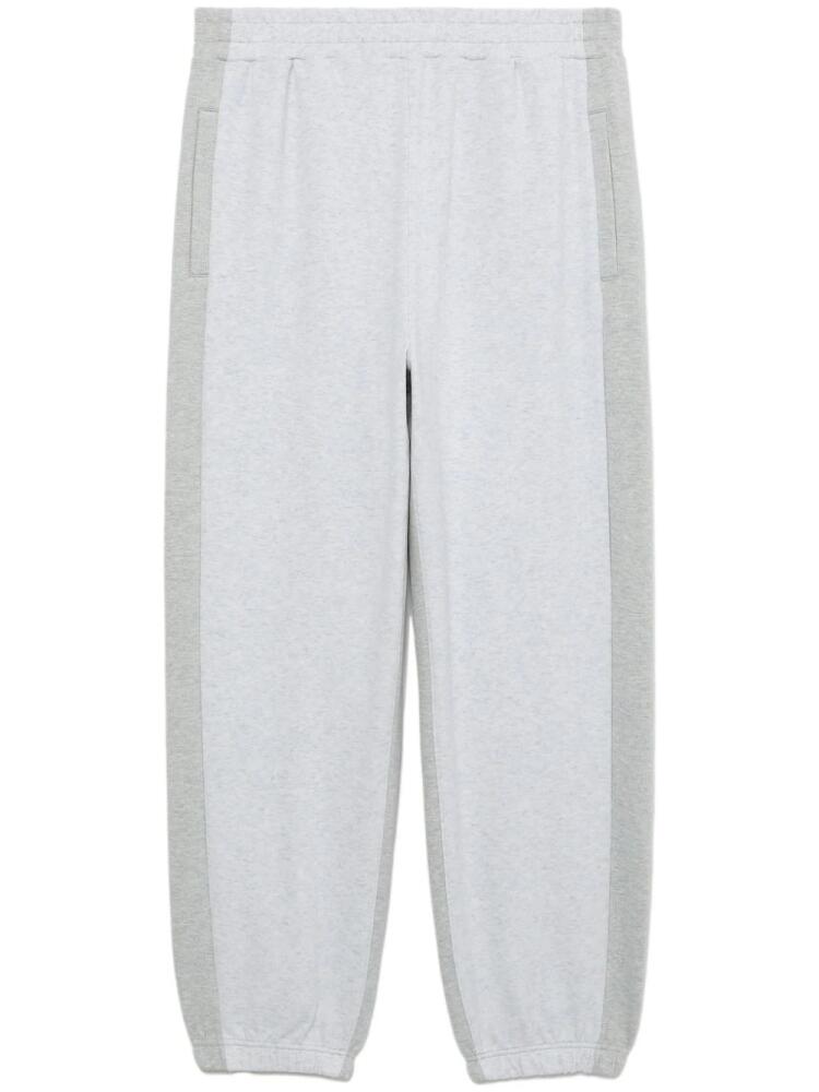 FIVE CM two-tone cotton-blend track pants - Grey Cover