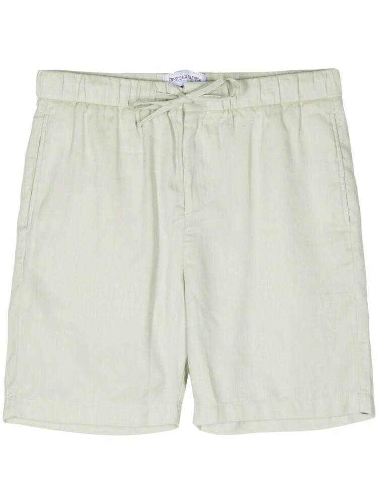 Frescobol Carioca Felipe cotton-linen shorts - Green Cover